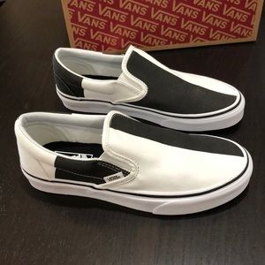 mega checker slip on vans